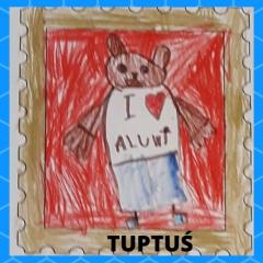 TUPTUŚ - a mascot design chosen by children of group IV of Local Government Kindergarten No. 18 in Kielce / Poland.